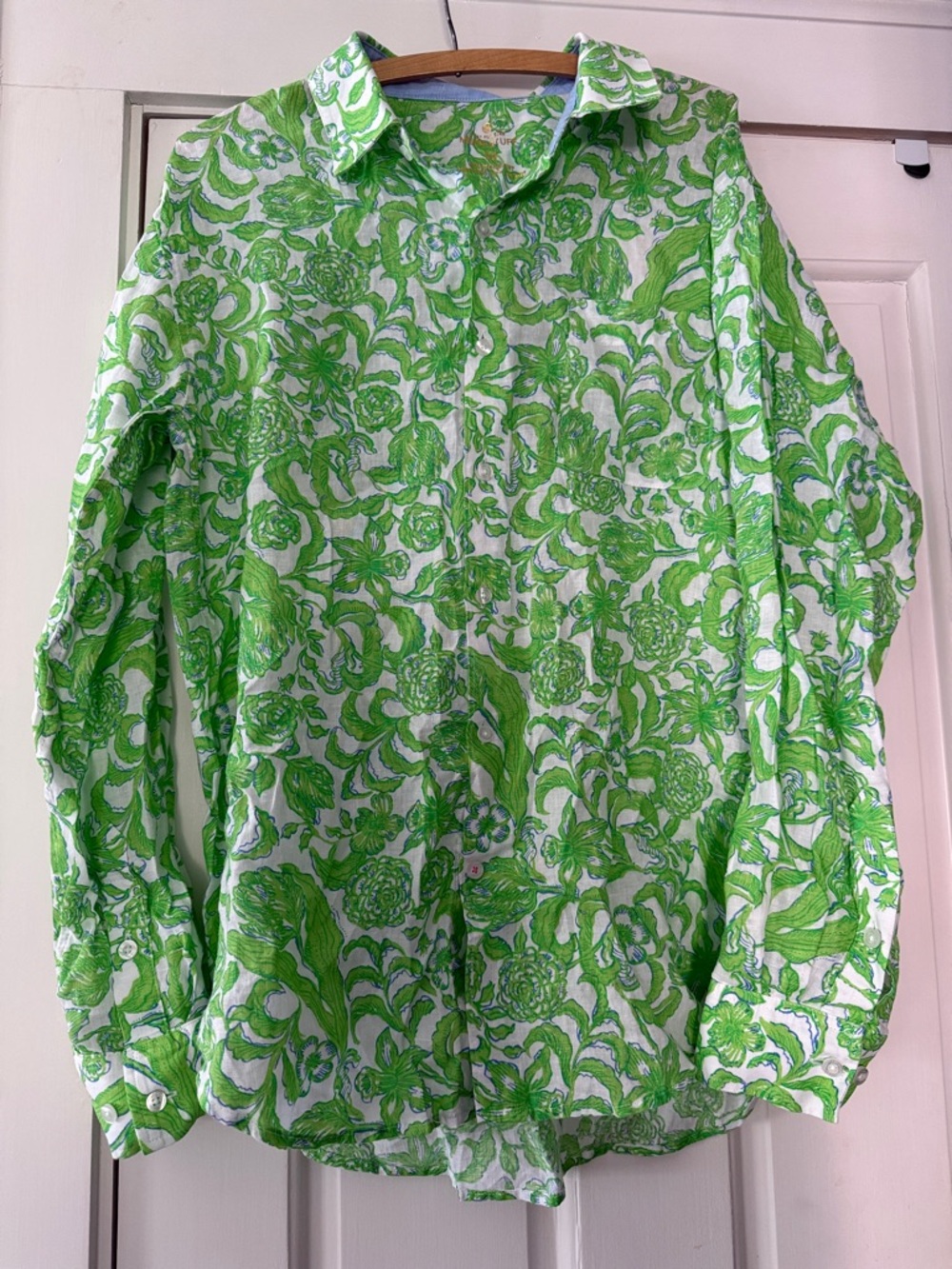 Lily Pulitzer Men med NWT linen shirt  Floral Print Men's Button-Up Shirt
